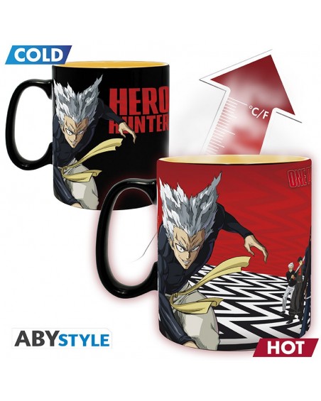One Punch Man - Mug Heat Change - 460 ml - Saitama & Garou