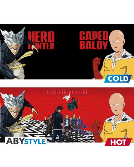 One Punch Man - Mug Heat Change - 460 ml - Saitama & Garou