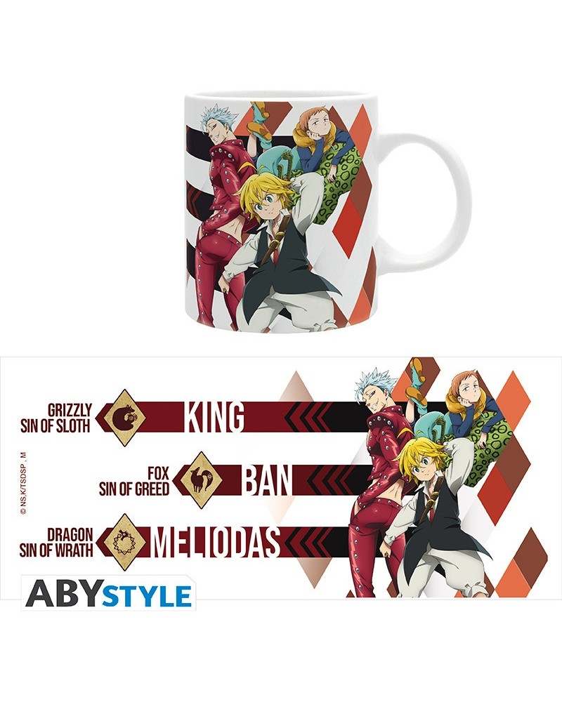 THE SEVEN DEADLY SINS - Mug - 320 ml - Meliodas,Ban,King