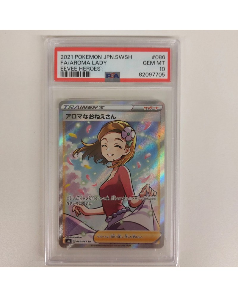 Pokemon PSA 10 Aroma Lady 086/069 Eevee Heroes Japanese
