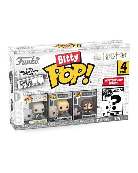 Funko Bitty - 4 Pack Harry Potter Voldemort - Draco - Bellatrix