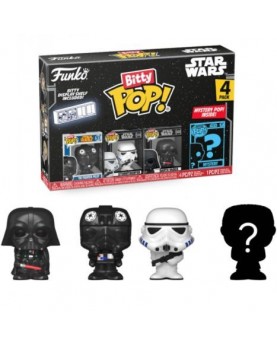 Funko Bitty - 4 Pack Star Wars Darth Vader- Stormtrooper- Tie Fighter Pilot