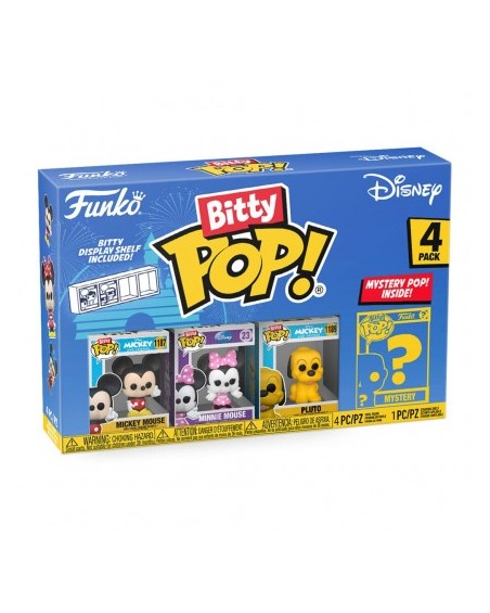 Funko Bitty - 4 Pack Disney Mickey- Minnie- Pluto