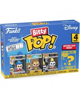 Funko Bitty - 4 Pack Disney Mickey Sorcerer- Dale- Princess Minnie