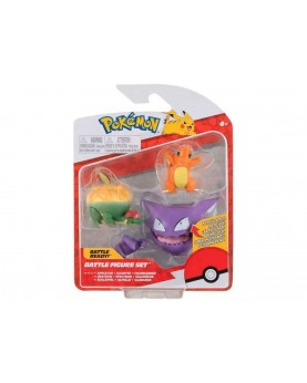 Pokémon: Battle Figure - Appletun, Haunter & Charmander Mini Figure
