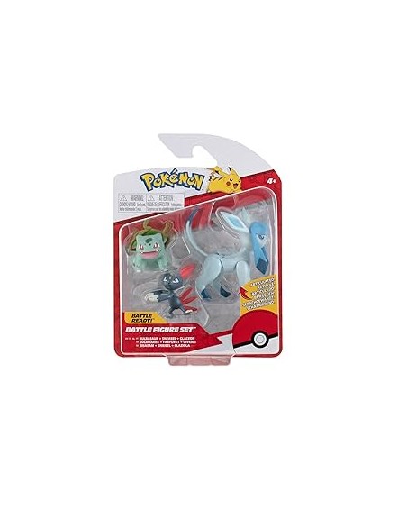 Pokémon: Battle Figure - Bulbasaur, Sneasel & Glaceon Mini Figure