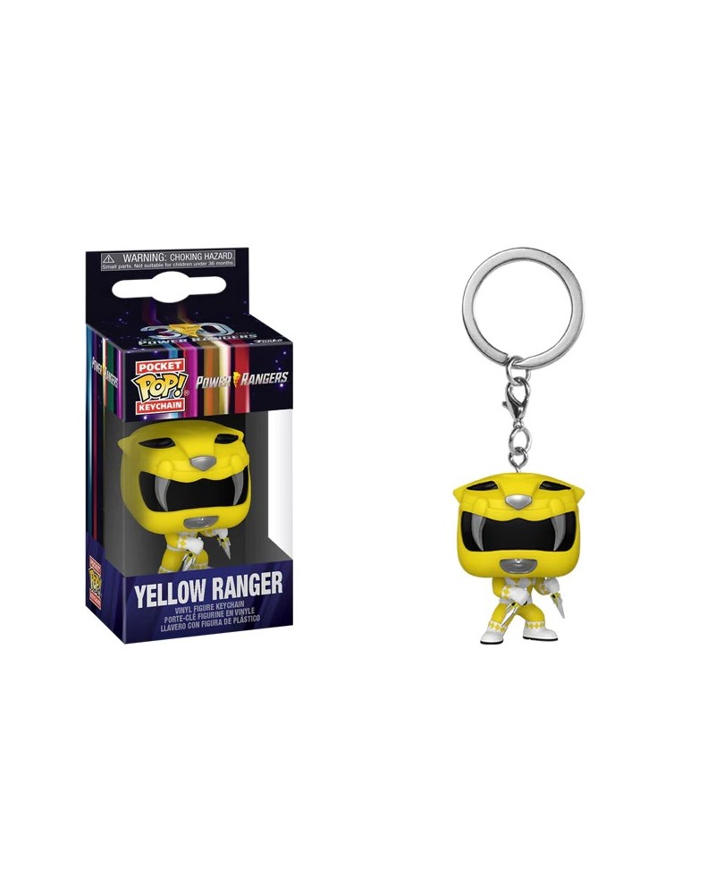 Power Rangers - Yellow Ranger - Funko Pop Portachiavi