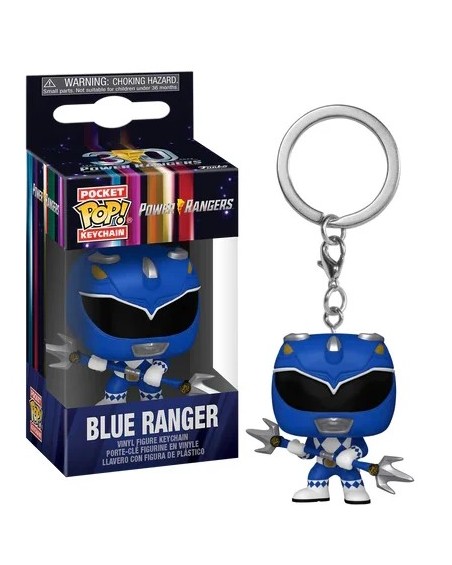 Power Rangers - Blue Ranger - Funko Pop Portachiavi