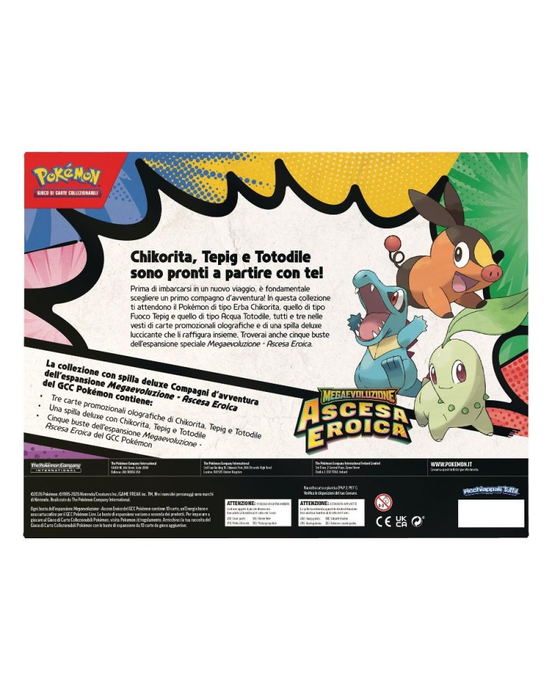 POKEMON Collezione Compagni d'Avventura Megaevoluzione Ascesa Eroica ITA