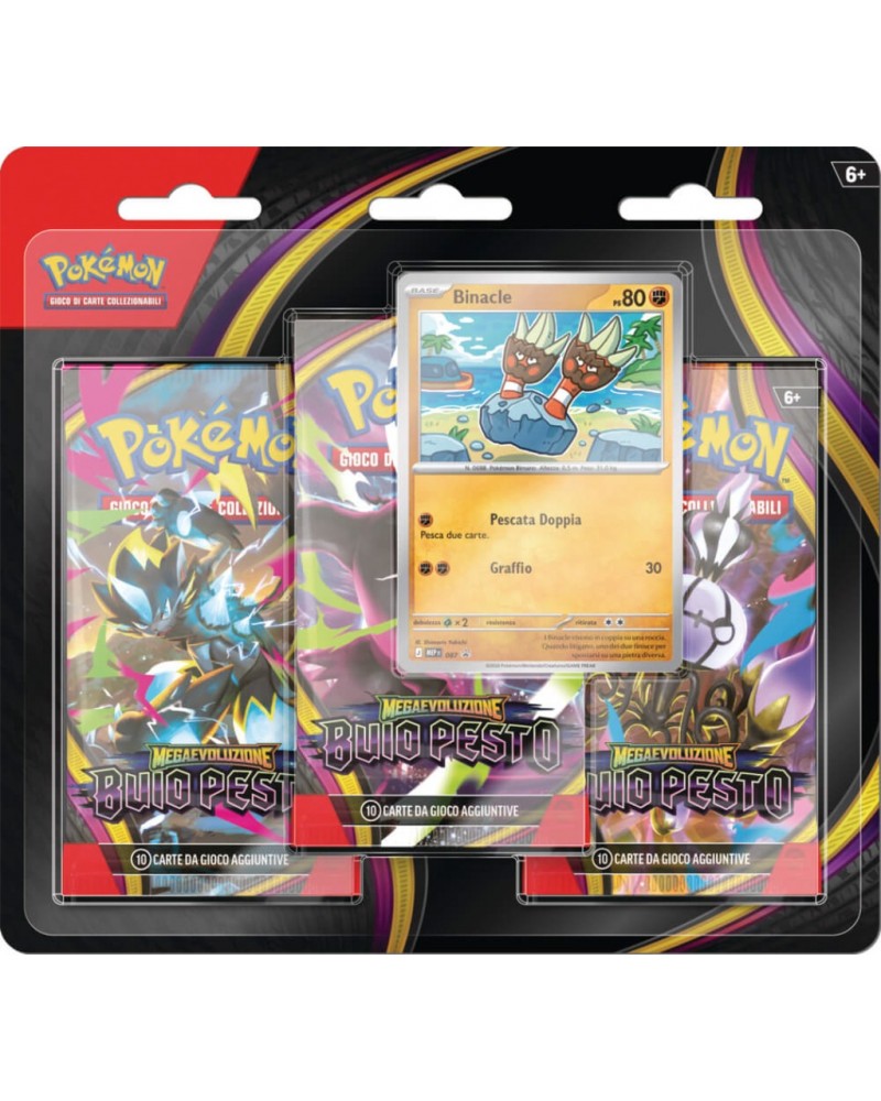 Pokemon MegaEvo - Buio Pesto Blister 3 Bustine ITA
