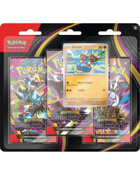 Pokemon MegaEvo - Buio Pesto Blister 3 Bustine ITA