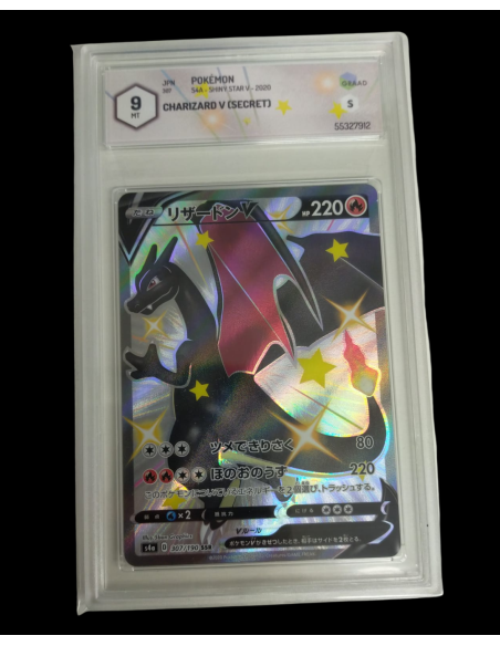 Pokemon Graad 9 Charizard V (secret) 307/190 JAP