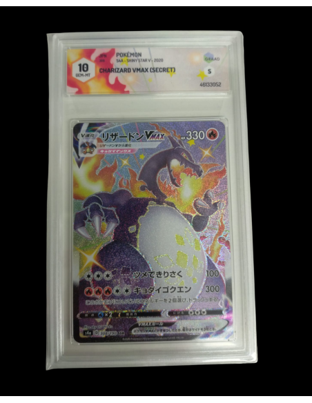 Pokemon Graad 10 Charizard Vmax (secret) 308/190