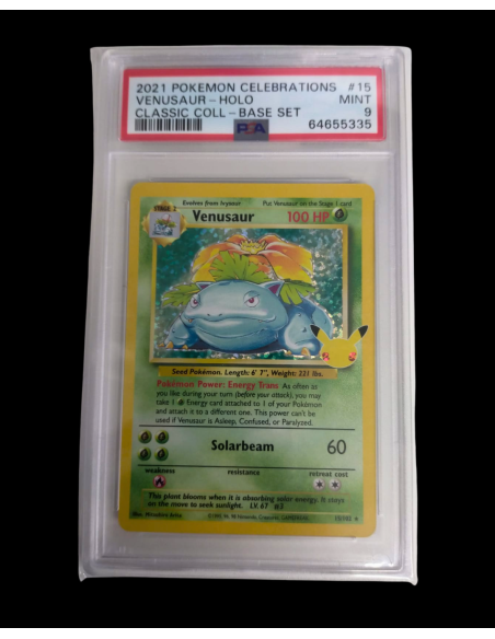 Pokemon PSA 9 Venusaur - Holo Classic Collection Base Set 15/102