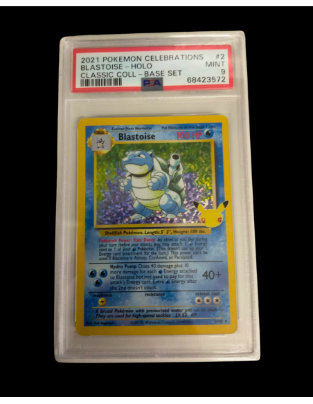 Pokemon PSA 9 Blastoise Holo Classic Collection Base set 2/102