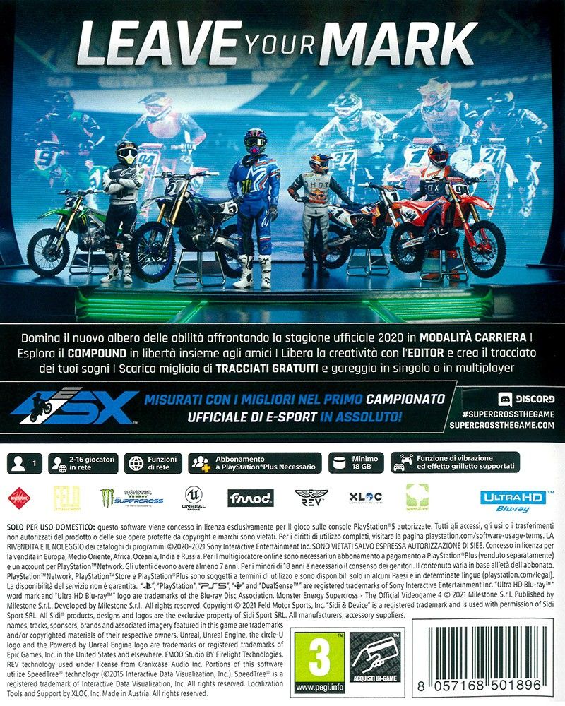 Monster Energy Supercross 4 (PS5)