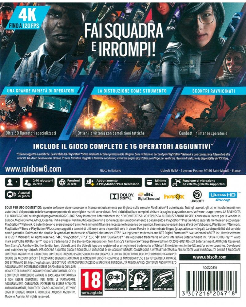 Rainbow Six Siege Deluxe Edition (PS5)