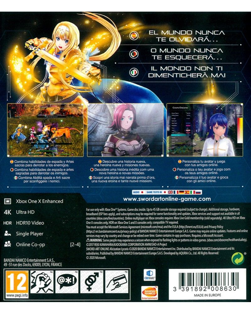 Sword Art Online - Alicization Lycoris (XBOX ONE)