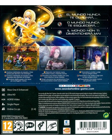 Sword Art Online - Alicization Lycoris (XBOX ONE)