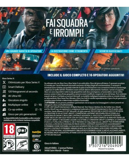 Rainbow Six Siege Deluxe Edition (XBOX SERIES X / XBOX ONE)
