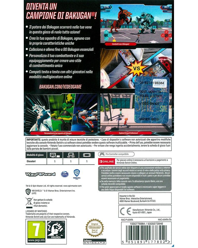 Bakugan: Campioni di Vestroia (SWITCH)