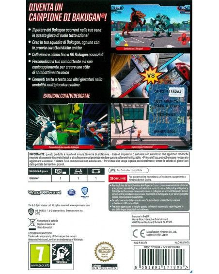Bakugan: Campioni di Vestroia (SWITCH)