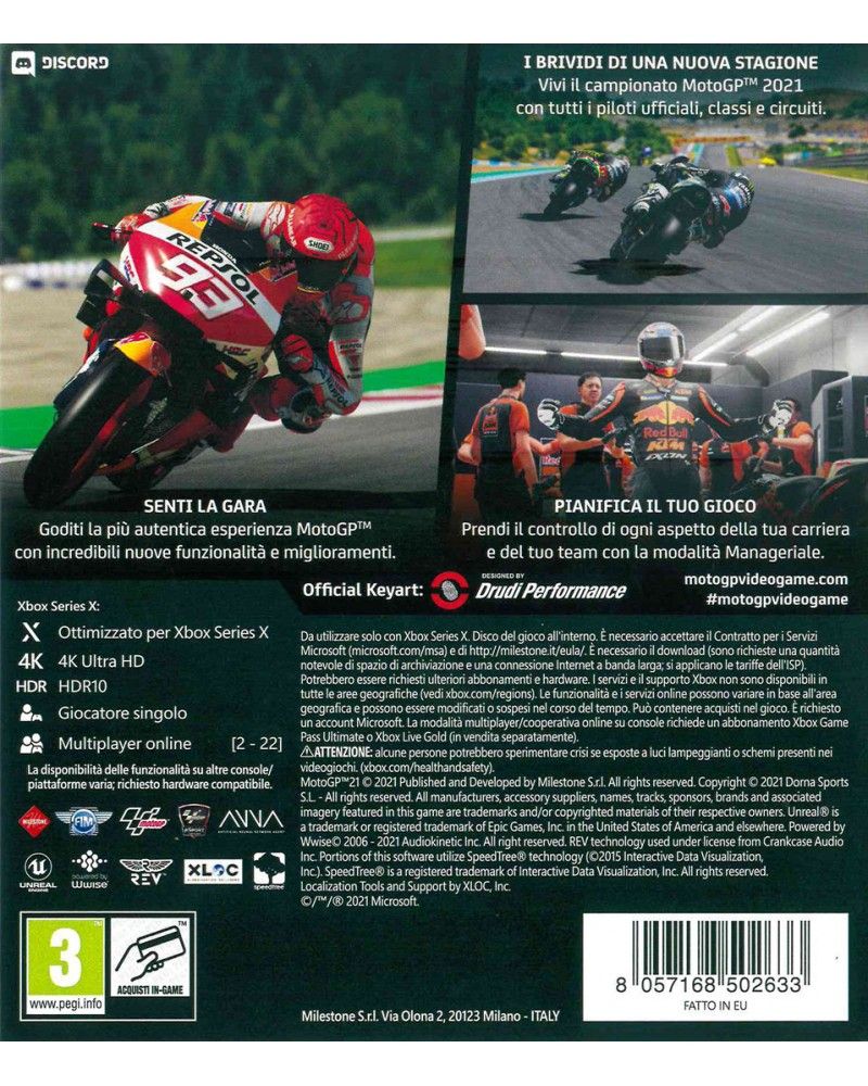 MotoGP 21 (XBOX ONE / XBOX SERIES X)