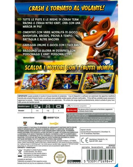Crash Team Racing: Nitro-Fueled (SWITCH)