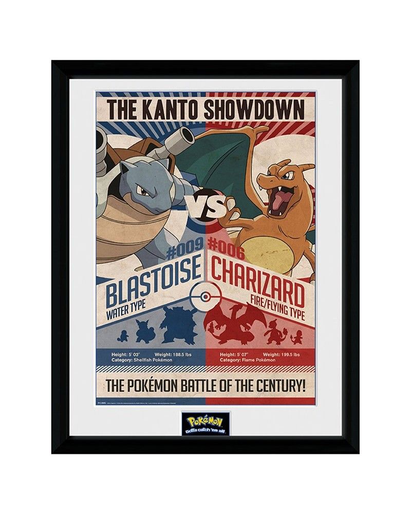 POKEMON Framed poster Red V Blue