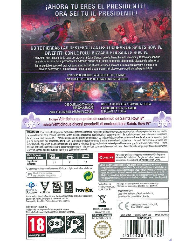 Saints Row IV Re-Elected