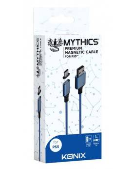 PS5 (Konix Mythics) - Cavo Magnetico - Blu (3 Metri)