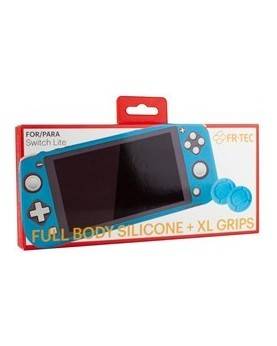 Nintendo Switch - Custodia Prottettiva In Silicone + Grips XL Blu