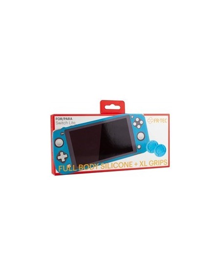 Nintendo Switch - Custodia Prottettiva In Silicone + Grips XL Blu