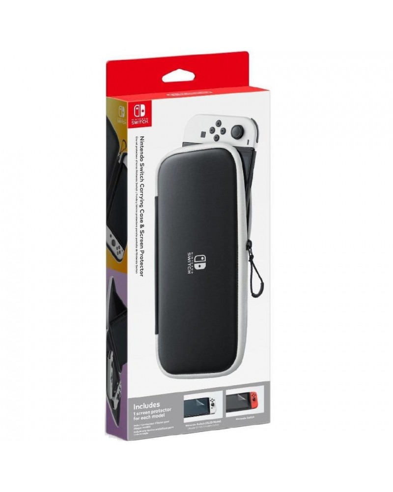 Nintendo Switch Oled - Kit Custodia + Pellicola Protettiva