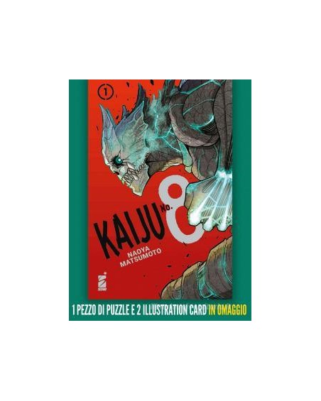 Kaiju No. 8. Con 1 pezzo di puzzle. Con 2 illustration card vol.1