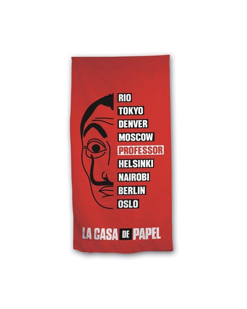 La Casa Di Carta -Telo Mare Rosso La Casa di Carta (70x140Cm)