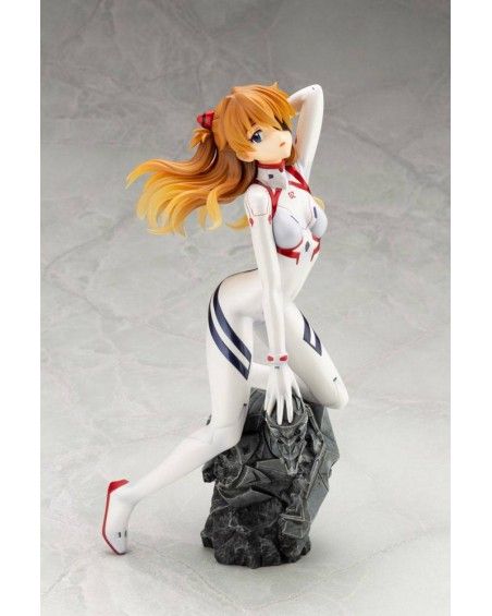 Evangelion 4 PVC Statue 1/6 Asuka Shikinami Langley White Plugsuit - Ver. 23 cm