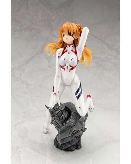 Evangelion 4 PVC Statue 1/6 Asuka Shikinami Langley White Plugsuit - Ver. 23 cm