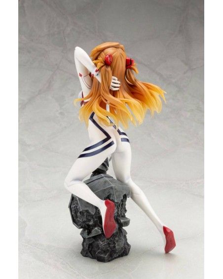 Evangelion 4 PVC Statue 1/6 Asuka Shikinami Langley White Plugsuit - Ver. 23 cm