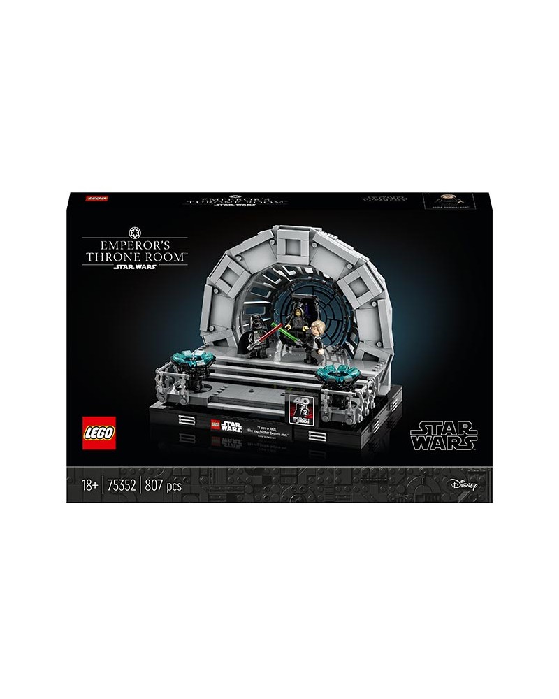 Lego Star Wars Diorama Sala del Trono dell'Imperatore - 75352