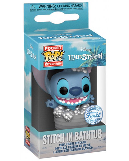 Lilo & Stitch - Stitch in Bathtub - Funko Pop Portachiavi